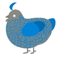 vrisker circuit-, a ash and sapphire chicken with a double-lace pattern
