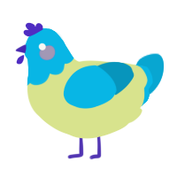 (unnamed), a lemon and cerulean chicken with a head pattern