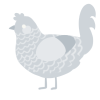 A mist chicken with a lace pattern