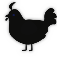 A black chicken