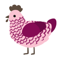 Raspberry Compote, a rose and wine chicken with a lace pattern