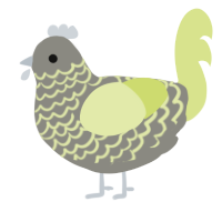 (unnamed), a ash and lemon chicken with a lace pattern
