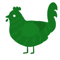 Unbeleafable, a leaf chicken with a bar pattern