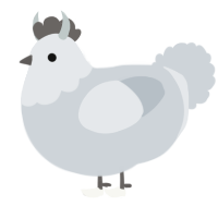 Eye of the Needle, a mist chicken with a head pattern