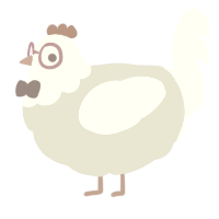 bonbon 0110, a overcast and wine chicken with a head pattern