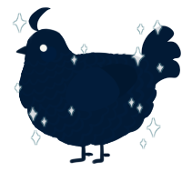 Tumblr, a tumblr chicken with a lace pattern