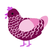 red velvet, a wine and pink chicken with a lace pattern