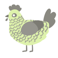 (unnamed), a apple and ash chicken with a lace pattern