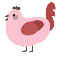 A rose and red chicken