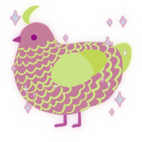 A rose and lemon chicken with a lace pattern