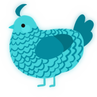 PW Electric Boogaloo, a aqua and sea chicken with a lace pattern