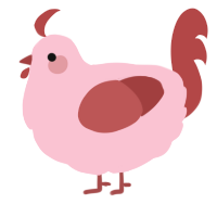 A rose and red chicken