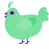 (unnamed), a spring chicken with a lace pattern