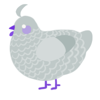 A silver chicken with a lace pattern