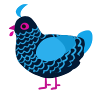 Juice, a tumblr and sky chicken with a lace pattern