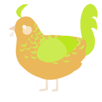 A honey and lime chicken with a half-lace pattern