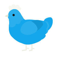 A sky chicken with a head pattern