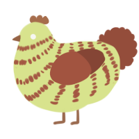 (unnamed), a lemon and russet chicken with a bar pattern
