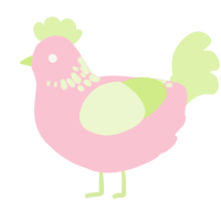 Strawberry Milk, a rose and apple chicken with a neck-speckle pattern