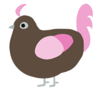 (unnamed), a bark and pink chicken