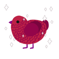 cranberry, a crimson and maroon chicken with a lace pattern