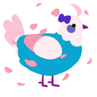 Blueberry Scone, a cerulean and rose chicken with a head pattern