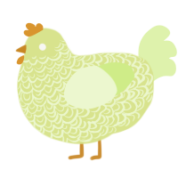 (unnamed), a lemon and apple chicken with a double-lace pattern