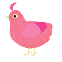 Meathook, a rose and pink chicken with a lace pattern