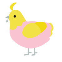 (unnamed), a rose and yellow chicken with a head pattern