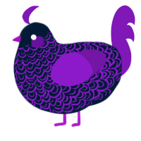 milky way, a tumblr and violet chicken with a double-lace pattern