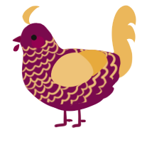 (unnamed), a wine and honey chicken with a lace pattern
