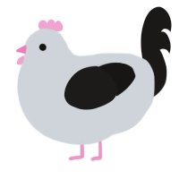 A mist and sable chicken