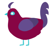 Mouse Pad, a maroon and overcast chicken