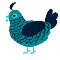 (unnamed), a teal and tumblr chicken with a lace pattern