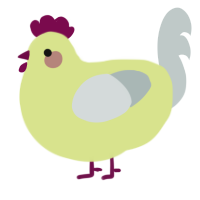 A lemon and silver chicken