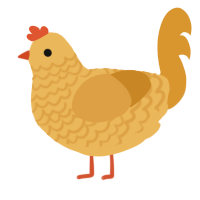 Hikari, a honey and orange chicken with a lace pattern