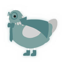 A turquoise and ash chicken with a neck-speckle pattern