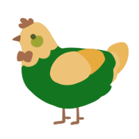 Pool Table, a leaf and honey chicken with a head pattern