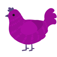 (unnamed), a plum chicken with a bar pattern