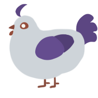 A mist and overcast chicken