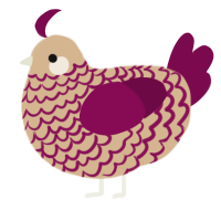 (unnamed), a beige and wine chicken with a lace pattern