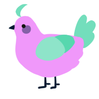 A lavender and mint chicken