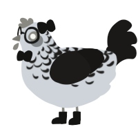 흑임자 아이스크림, a mist and sable chicken with a half-lace pattern
