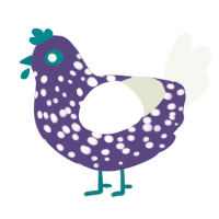 GetInto Hypnosis Mic, a overcast and white chicken with a speckle pattern