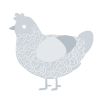A mist chicken with a double-lace pattern