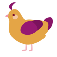 Peach berry, a orange and plum chicken