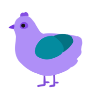 Broken Street Lamp, a lilac and sea chicken