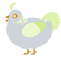 (unnamed), a mist and apple chicken with a neck-speckle pattern