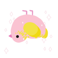 A rose and yellow chicken with a neck-speckle pattern
