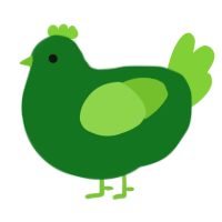 (unnamed), a leaf and grass chicken